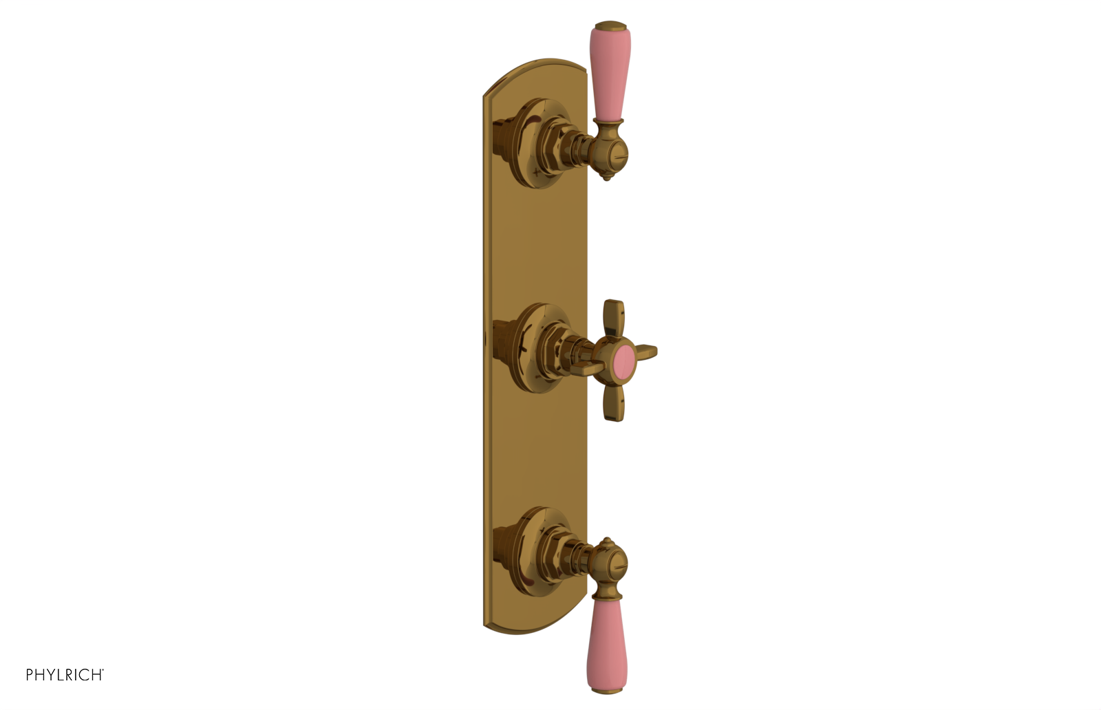 JAMESTOWN - Thermostatic Valve with Two Volume Control with "Pink" Accents 4-740