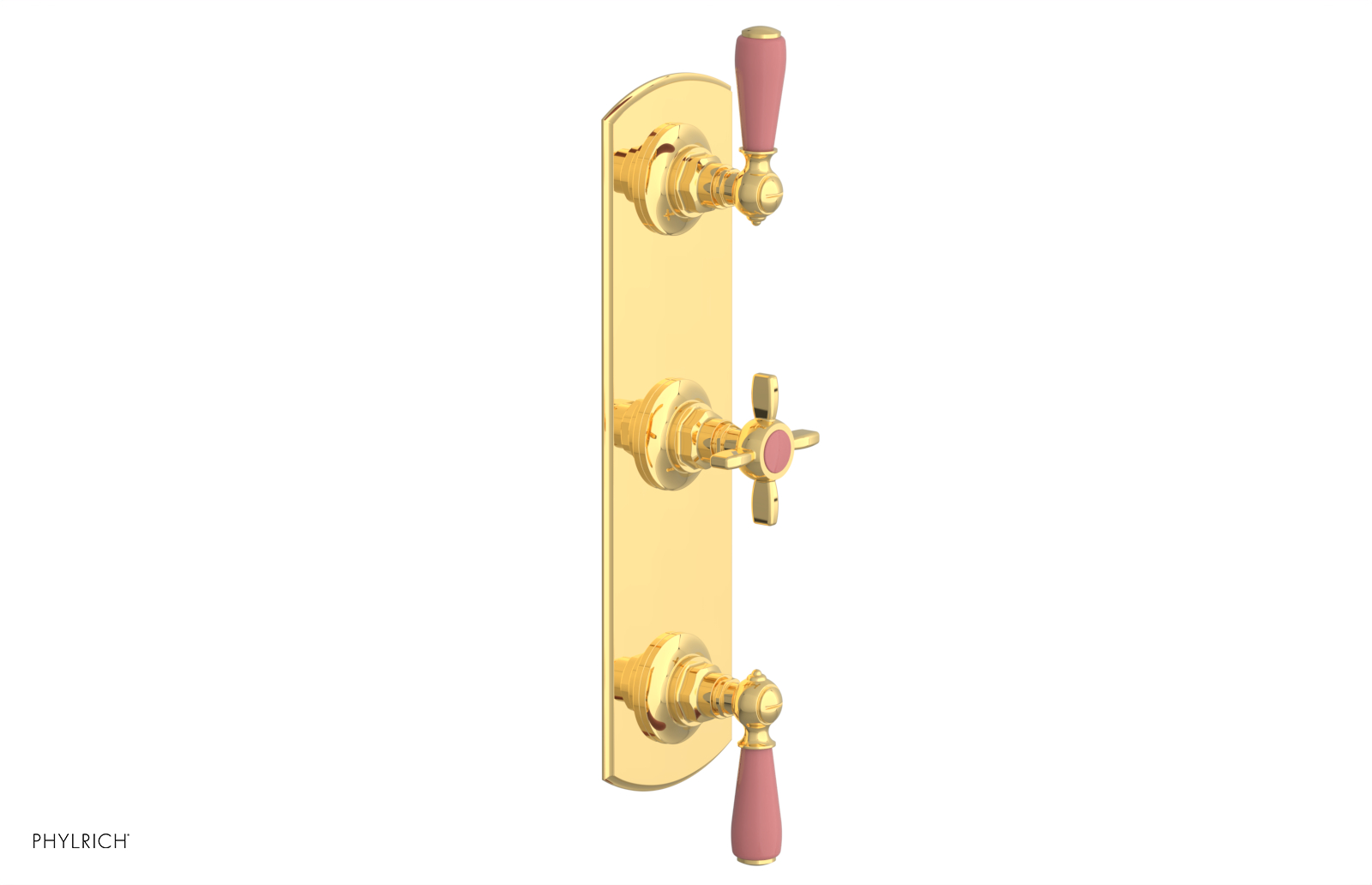 JAMESTOWN - Thermostatic Valve with Two Volume Control with "Pink" Accents 4-740