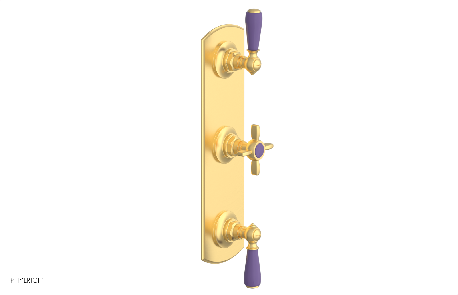JAMESTOWN - Thermostatic Valve with Two Volume Control with "Purple" Accents 4-740