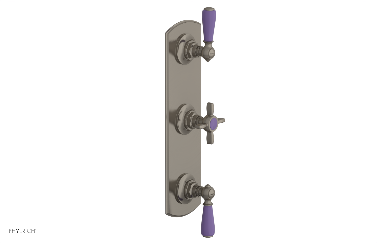JAMESTOWN - Thermostatic Valve with Two Volume Control with "Purple" Accents 4-740
