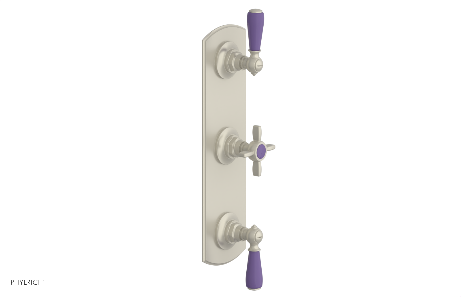 JAMESTOWN - Thermostatic Valve with Two Volume Control with "Purple" Accents 4-740