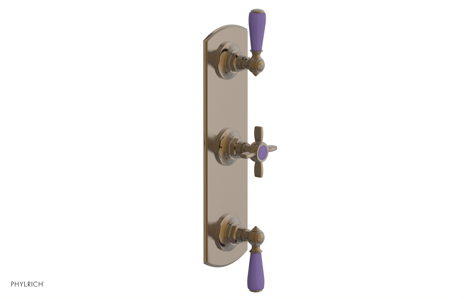 JAMESTOWN - Thermostatic Valve with Two Volume Control with "Purple" Accents 4-740