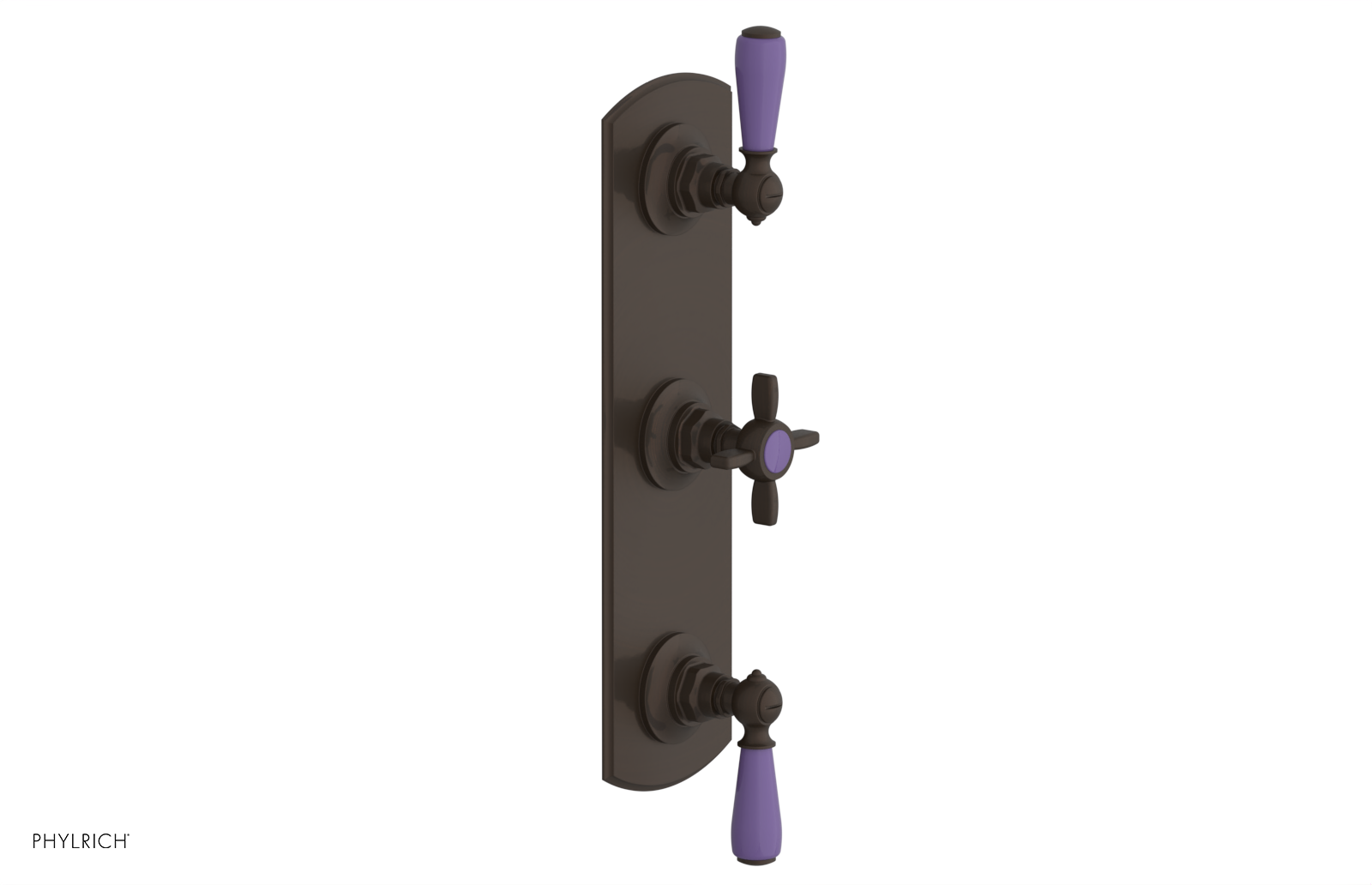 JAMESTOWN - Thermostatic Valve with Two Volume Control with "Purple" Accents 4-740