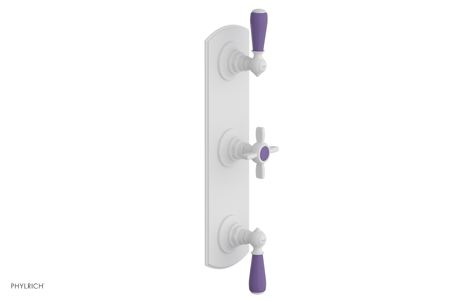 JAMESTOWN - Thermostatic Valve with Two Volume Control with "Purple" Accents 4-740