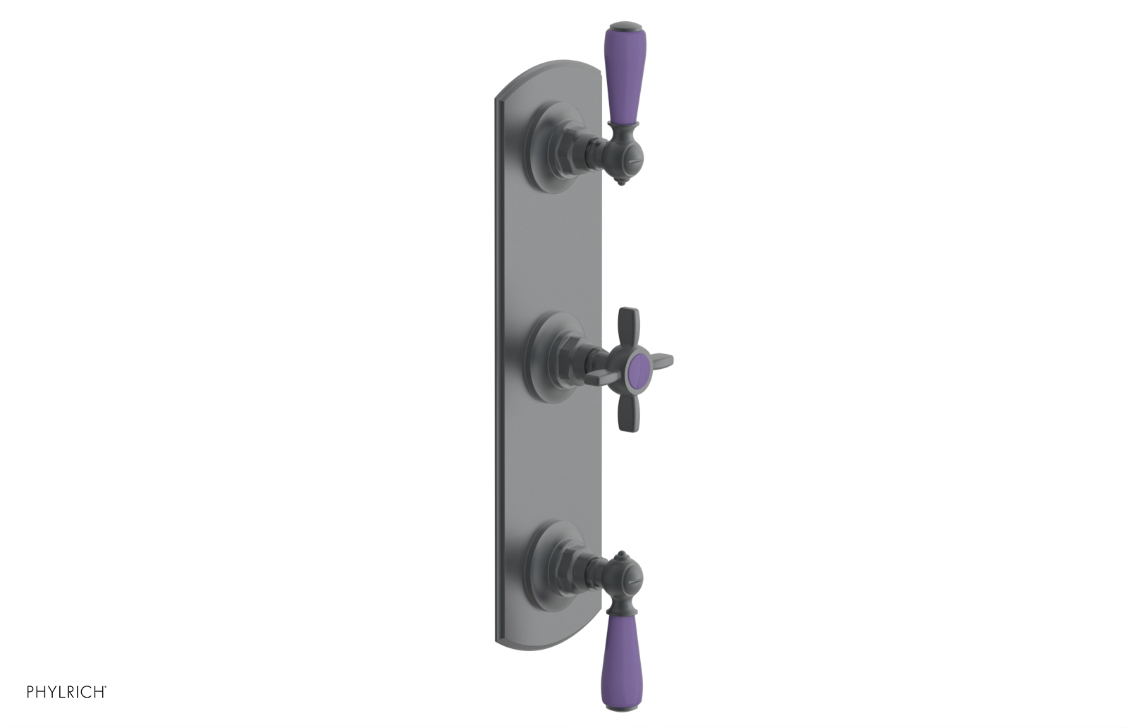 JAMESTOWN - Thermostatic Valve with Two Volume Control with "Purple" Accents 4-740