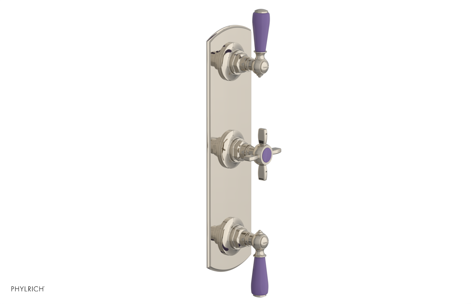 JAMESTOWN - Thermostatic Valve with Two Volume Control with "Purple" Accents 4-740