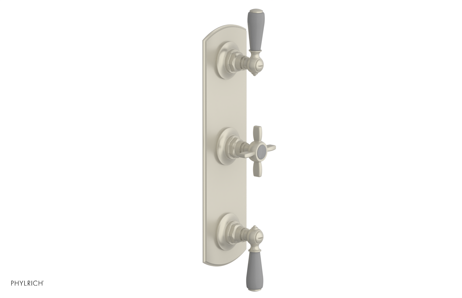 JAMESTOWN - Thermostatic Valve with Two Volume Control with "Grey" Accents 4-740