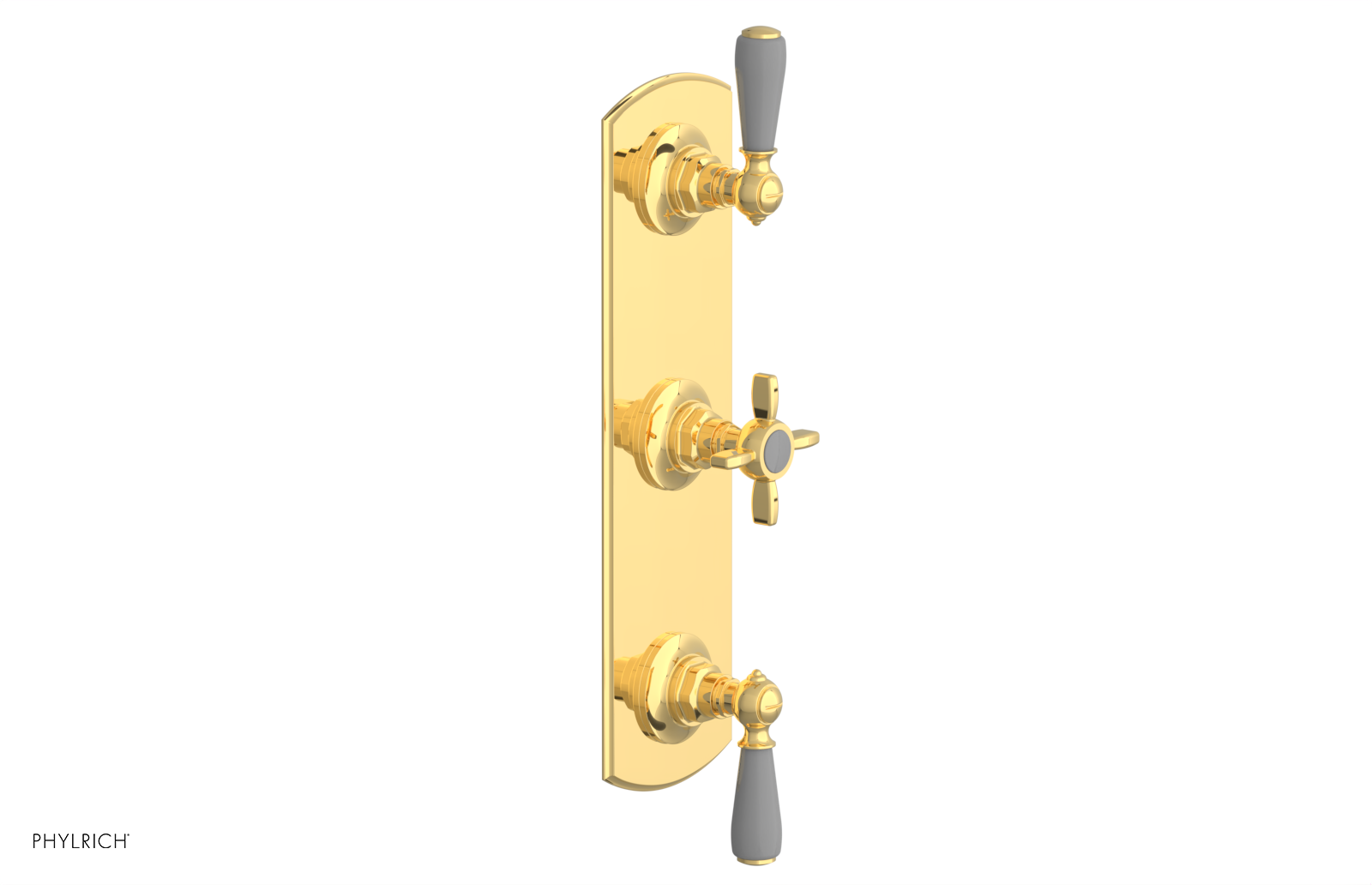 JAMESTOWN - Thermostatic Valve with Two Volume Control with "Grey" Accents 4-740