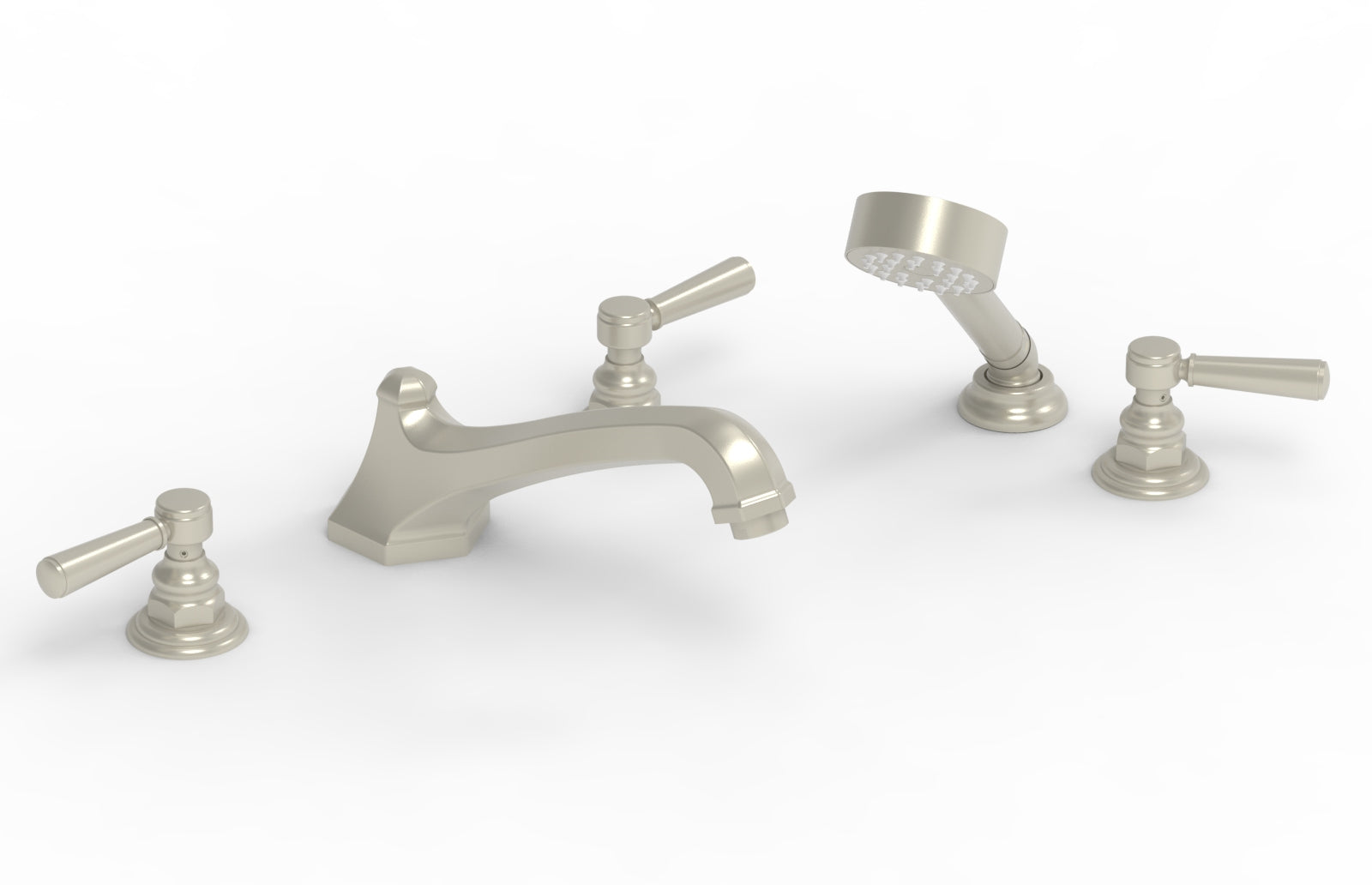 HEX TRADITIONAL Deck Tub Set with Hand Shower 500-49