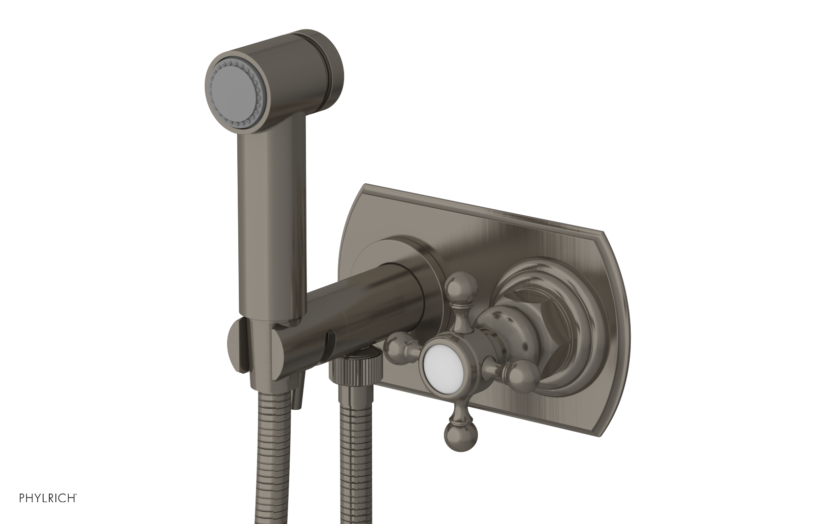 HEX TRADITIONAL - Wall Mounted Bidet - Cross Handle 500-64