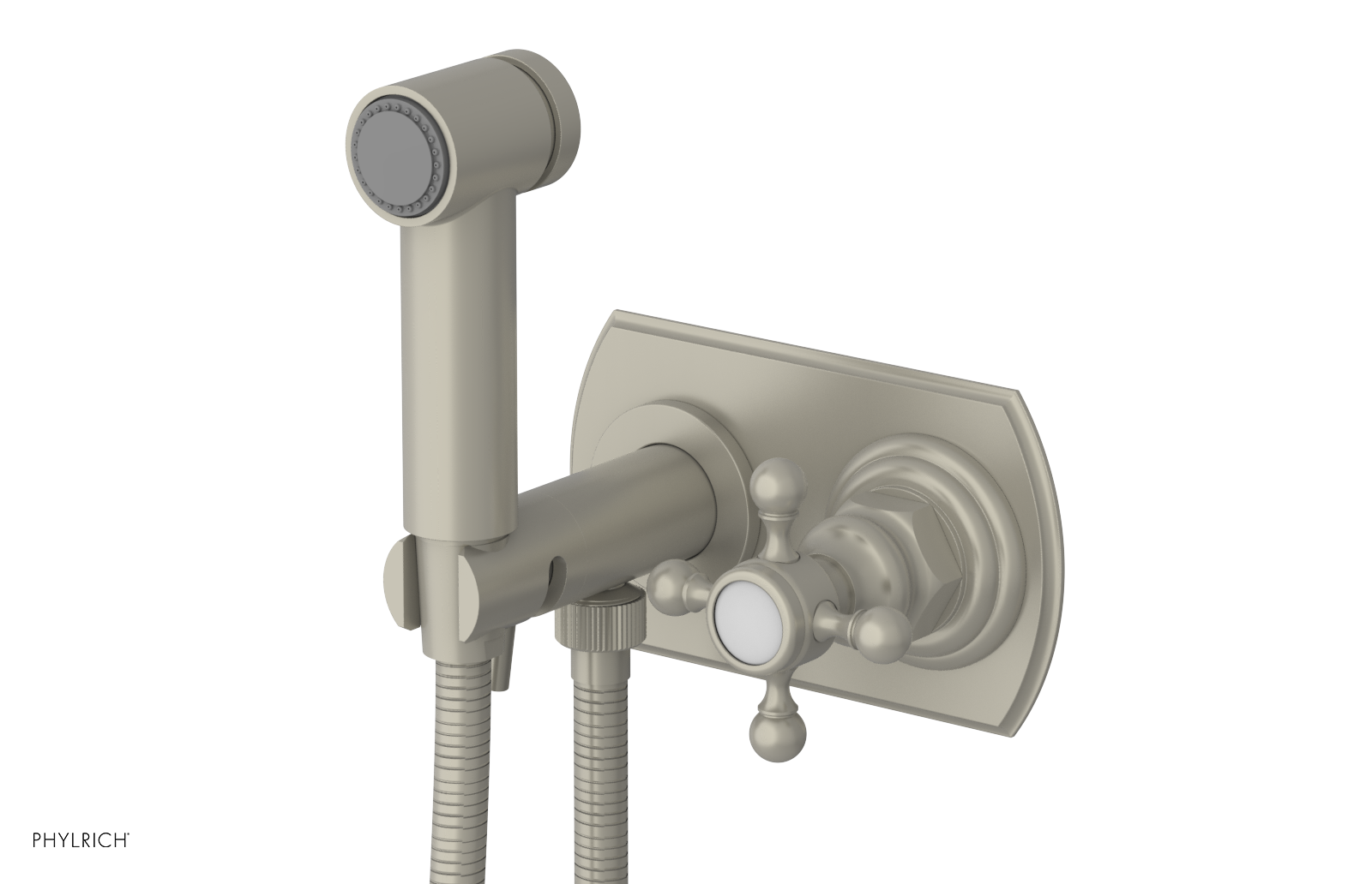 HEX TRADITIONAL - Wall Mounted Bidet - Cross Handle 500-64