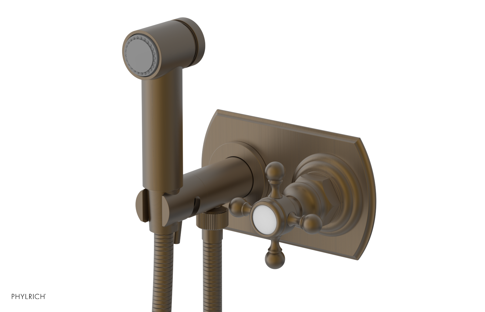 HEX TRADITIONAL - Wall Mounted Bidet - Cross Handle 500-64