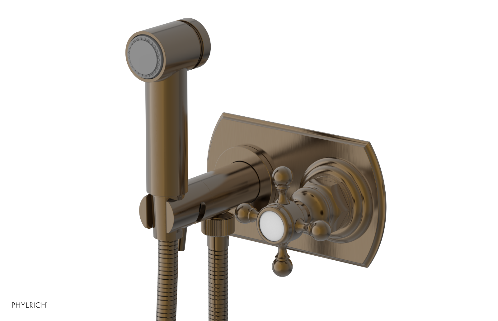 HEX TRADITIONAL - Wall Mounted Bidet - Cross Handle 500-64
