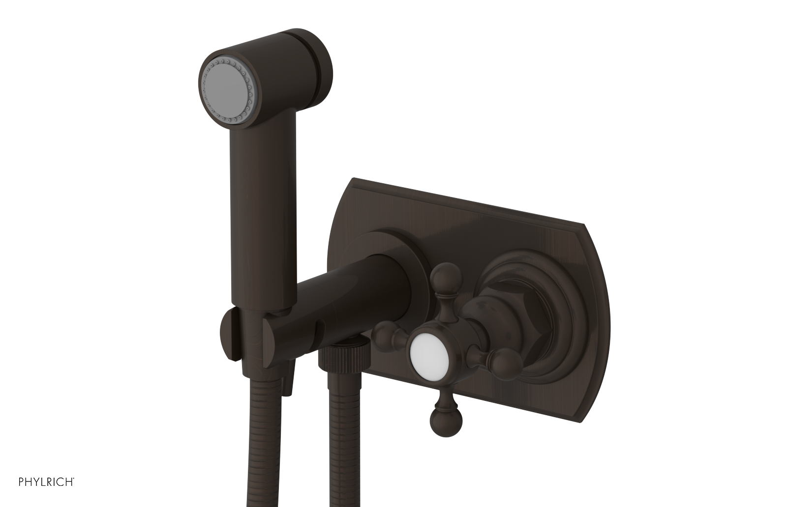 HEX TRADITIONAL - Wall Mounted Bidet - Cross Handle 500-64