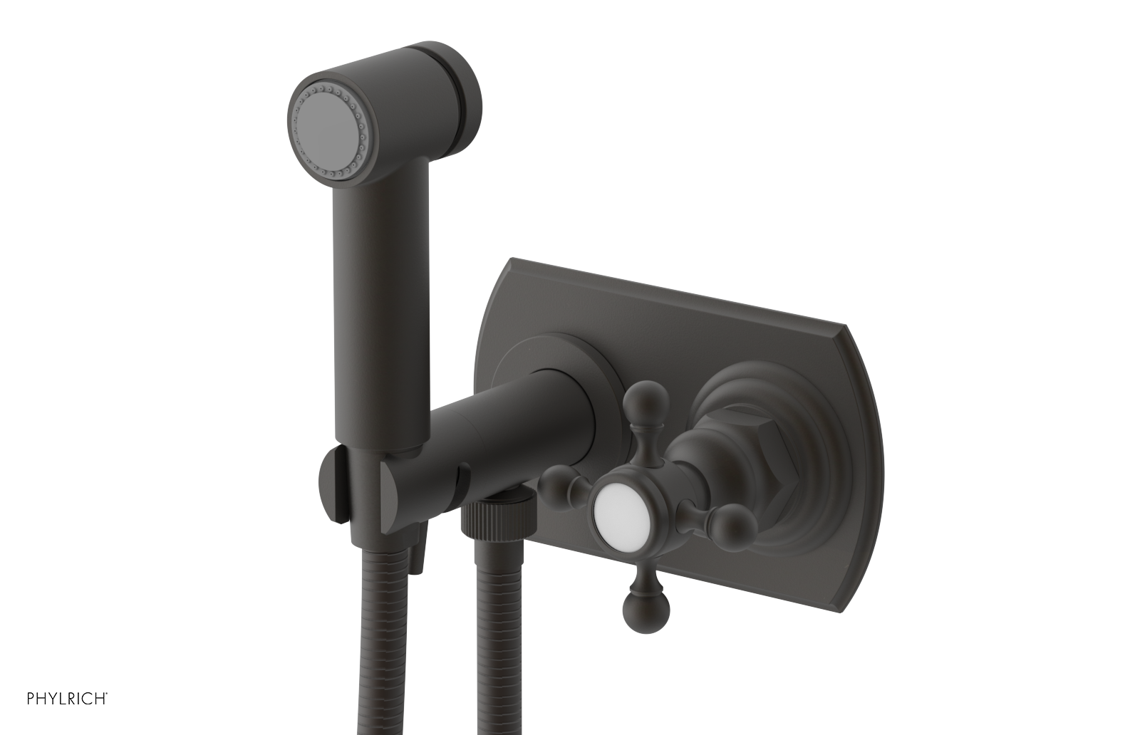 HEX TRADITIONAL - Wall Mounted Bidet - Cross Handle 500-64
