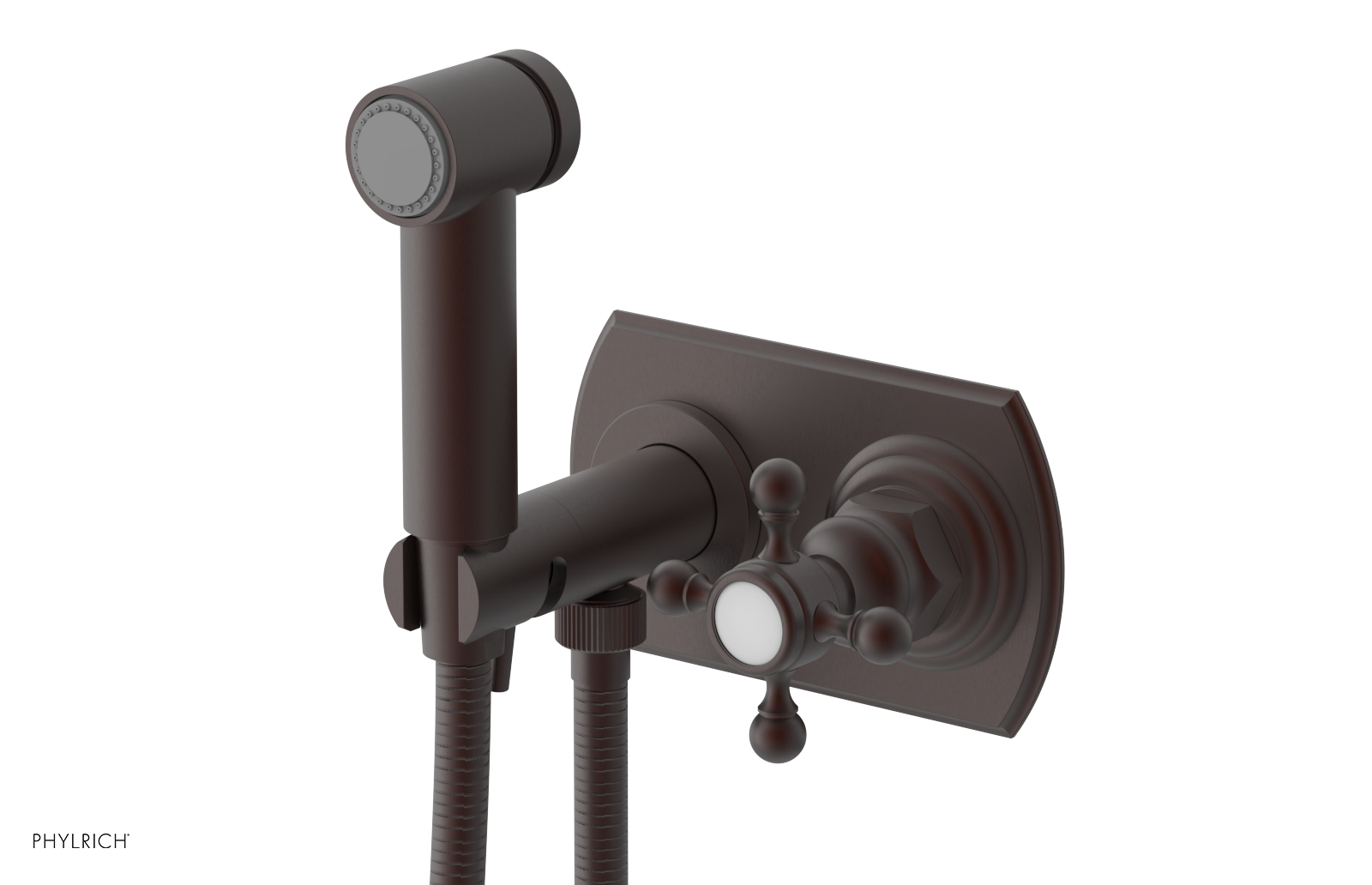 HEX TRADITIONAL - Wall Mounted Bidet - Cross Handle 500-64
