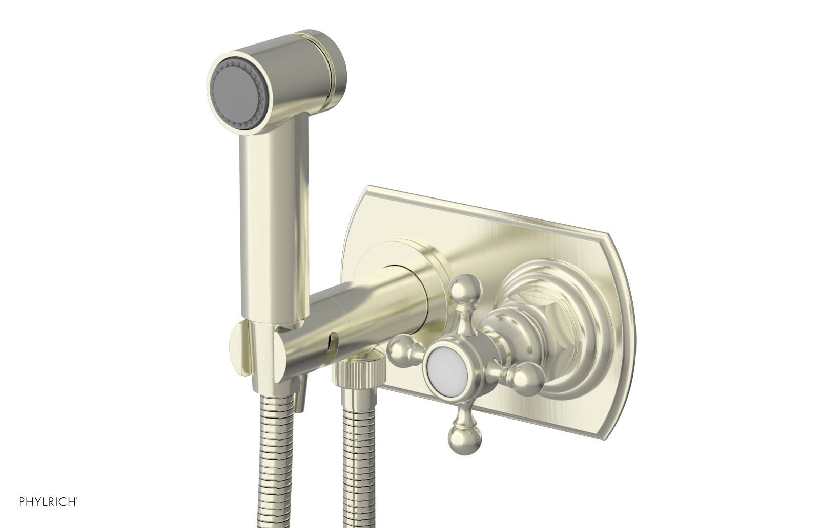 HEX TRADITIONAL - Wall Mounted Bidet - Cross Handle 500-64