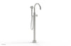 HEX MODERN Tall Floor Mount Tub Filler - Cross Handle with Hand Shower  501-46-01