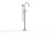 HEX MODERN Tall Floor Mount Tub Filler - Cross Handle with Hand Shower  501-46-01