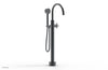 HEX MODERN Low Floor Mount Tub Filler - Cross Handle with Hand Shower  501-46-03