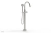 HEX MODERN Low Floor Mount Tub Filler - Cross Handle with Hand Shower  501-46-03