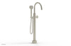 HEX MODERN Low Floor Mount Tub Filler - Cross Handle with Hand Shower  501-46-03