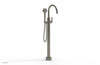 HEX MODERN Tall Floor Mount Tub Filler - Lever Handle with Hand Shower  501-47-01