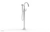 HEX MODERN Tall Floor Mount Tub Filler - Lever Handle with Hand Shower  501-47-01