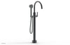 HEX MODERN Low Floor Mount Tub Filler - Lever Handle with Hand Shower  501-47-03