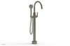 HEX MODERN Low Floor Mount Tub Filler - Lever Handle with Hand Shower  501-47-03