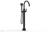 HEX MODERN Low Floor Mount Tub Filler - Lever Handle with Hand Shower  501-47-03