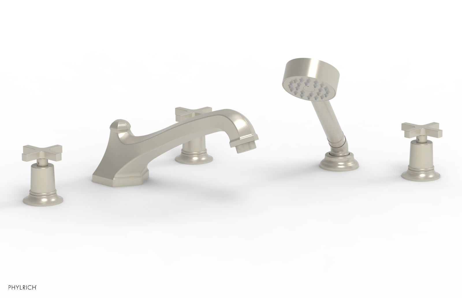 HEX MODERN Deck Tub Set with Hand Shower 501-48