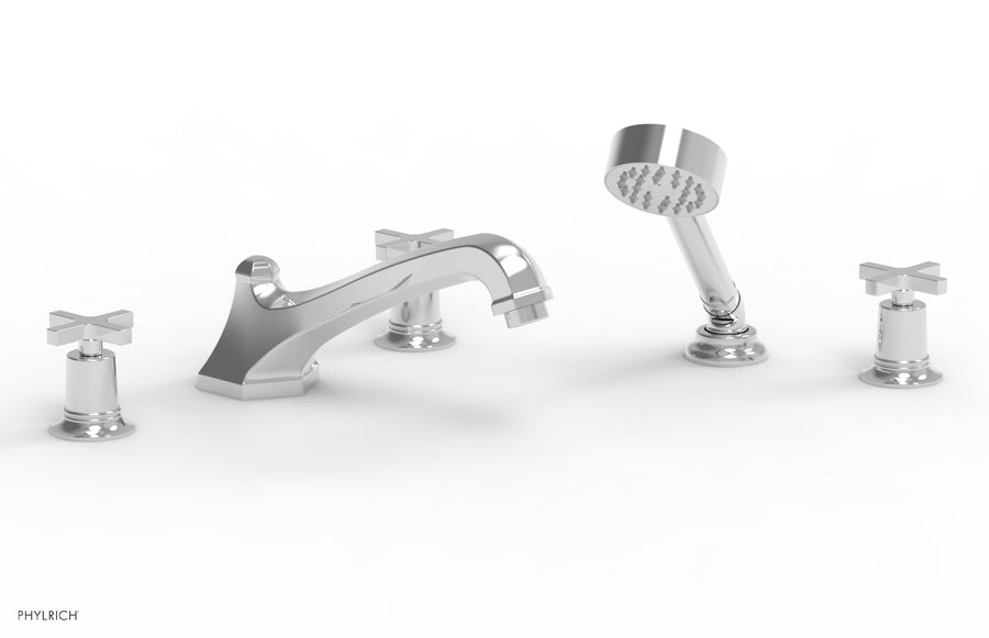 HEX MODERN Deck Tub Set with Hand Shower 501-48