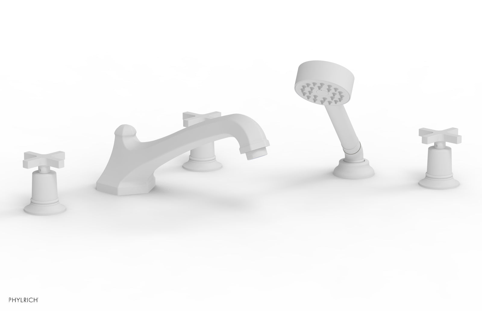 HEX MODERN Deck Tub Set with Hand Shower 501-48