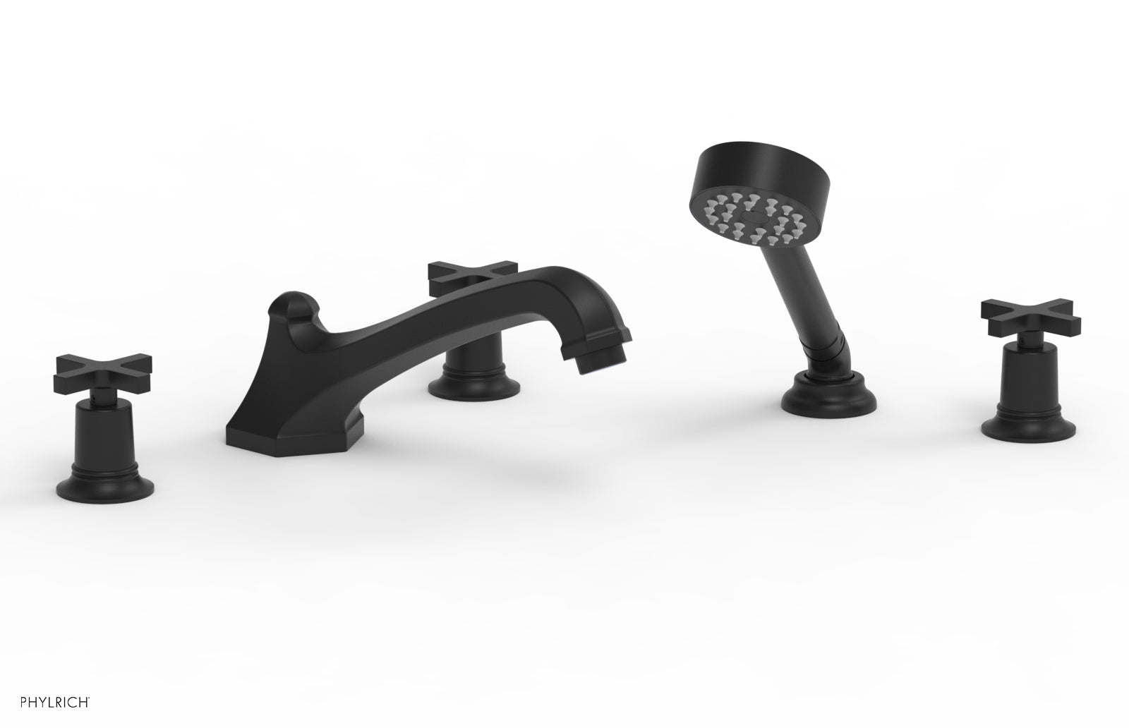 HEX MODERN Deck Tub Set with Hand Shower 501-48