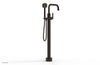 HEX MODERN Tall Floor Mount Tub Filler - Lever Handle with Hand Shower  501-55-01