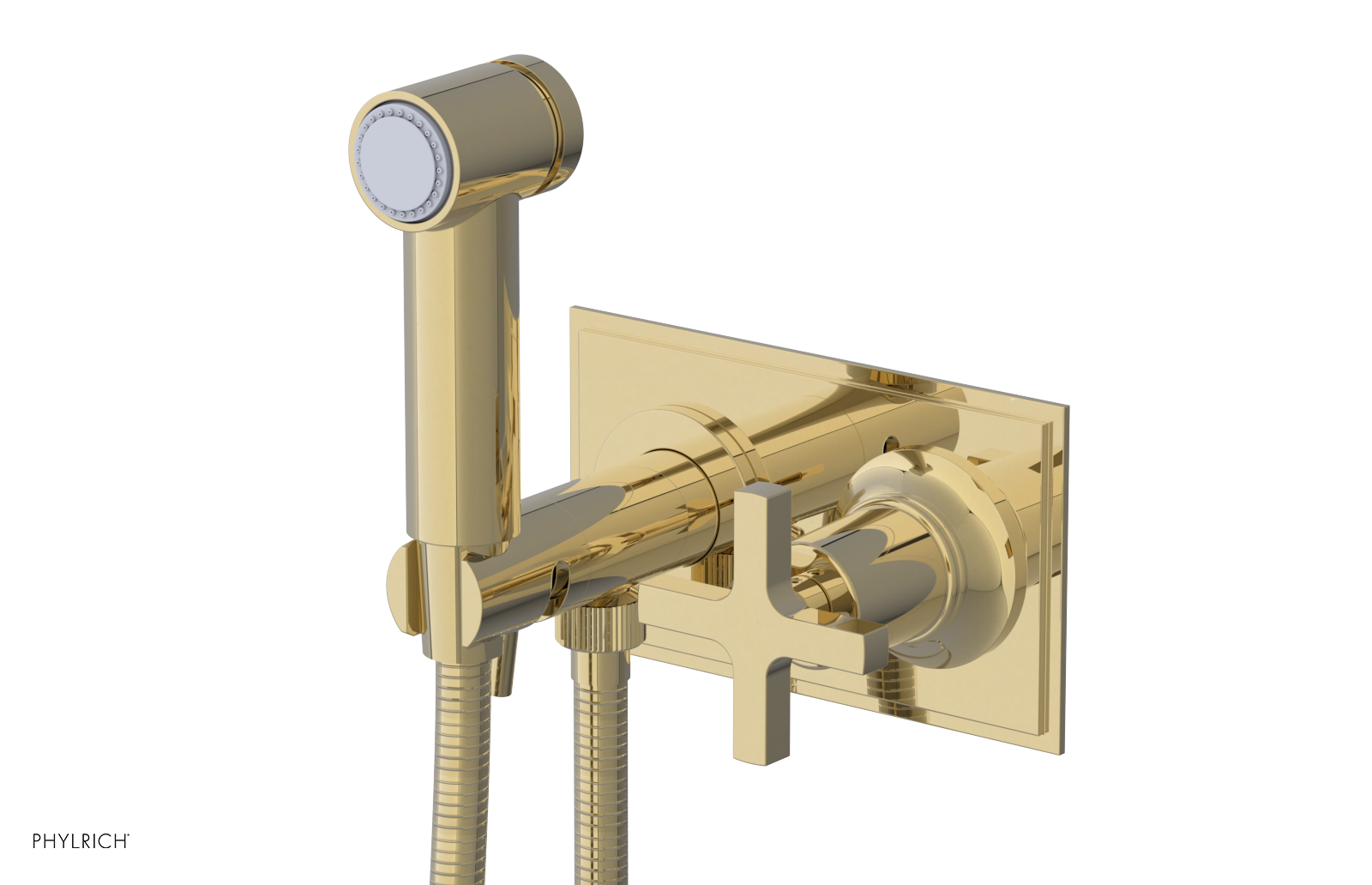 HEX MODERN - Wall Mounted Bidet - Cross Handle 501-64