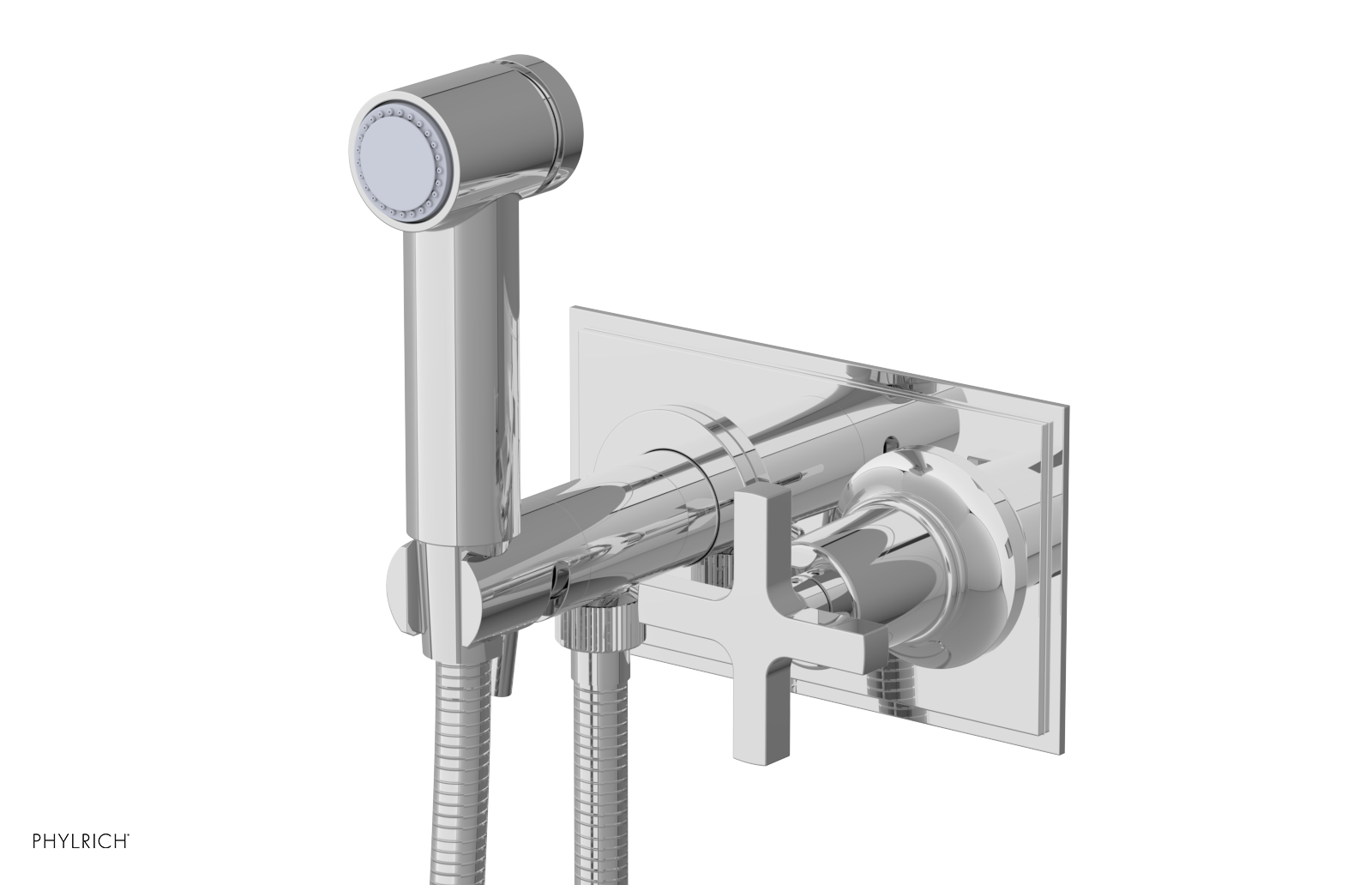 HEX MODERN - Wall Mounted Bidet - Cross Handle 501-64