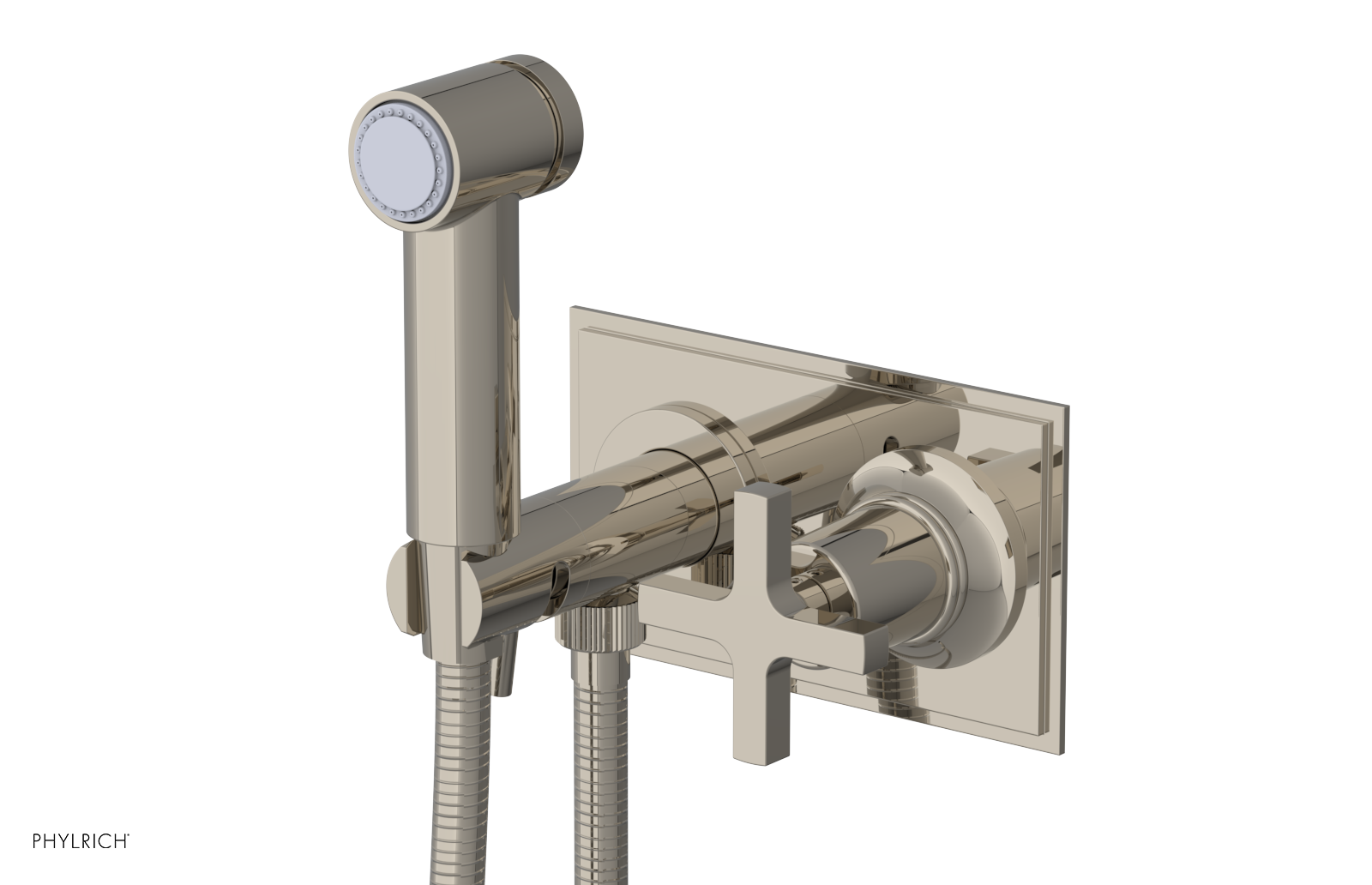 HEX MODERN - Wall Mounted Bidet - Cross Handle 501-64