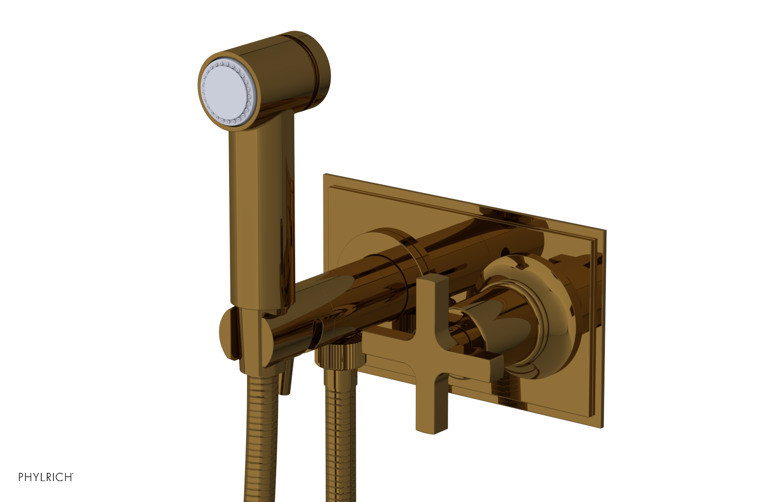 HEX MODERN - Wall Mounted Bidet - Cross Handle 501-64