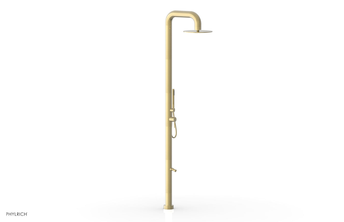 OUTDOOR SHOWER Pressure Balance Shower with 12" Rain Head, Hand Shower and Foot Wash 620B