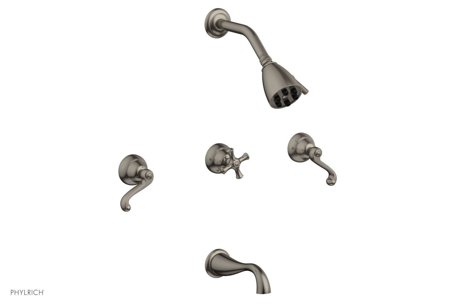 REVERE & SAVANNAH Three Handle Tub and Shower Set D2100