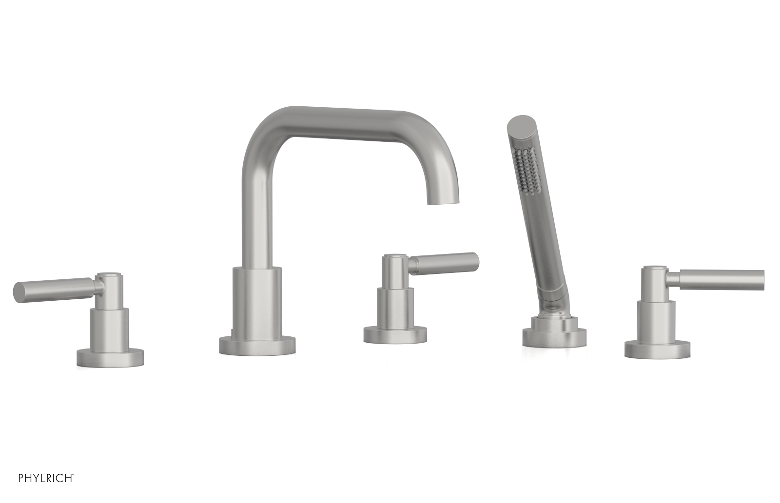 BASIC Deck Tub Set with Hand Shower - Lever Handles D2132D1