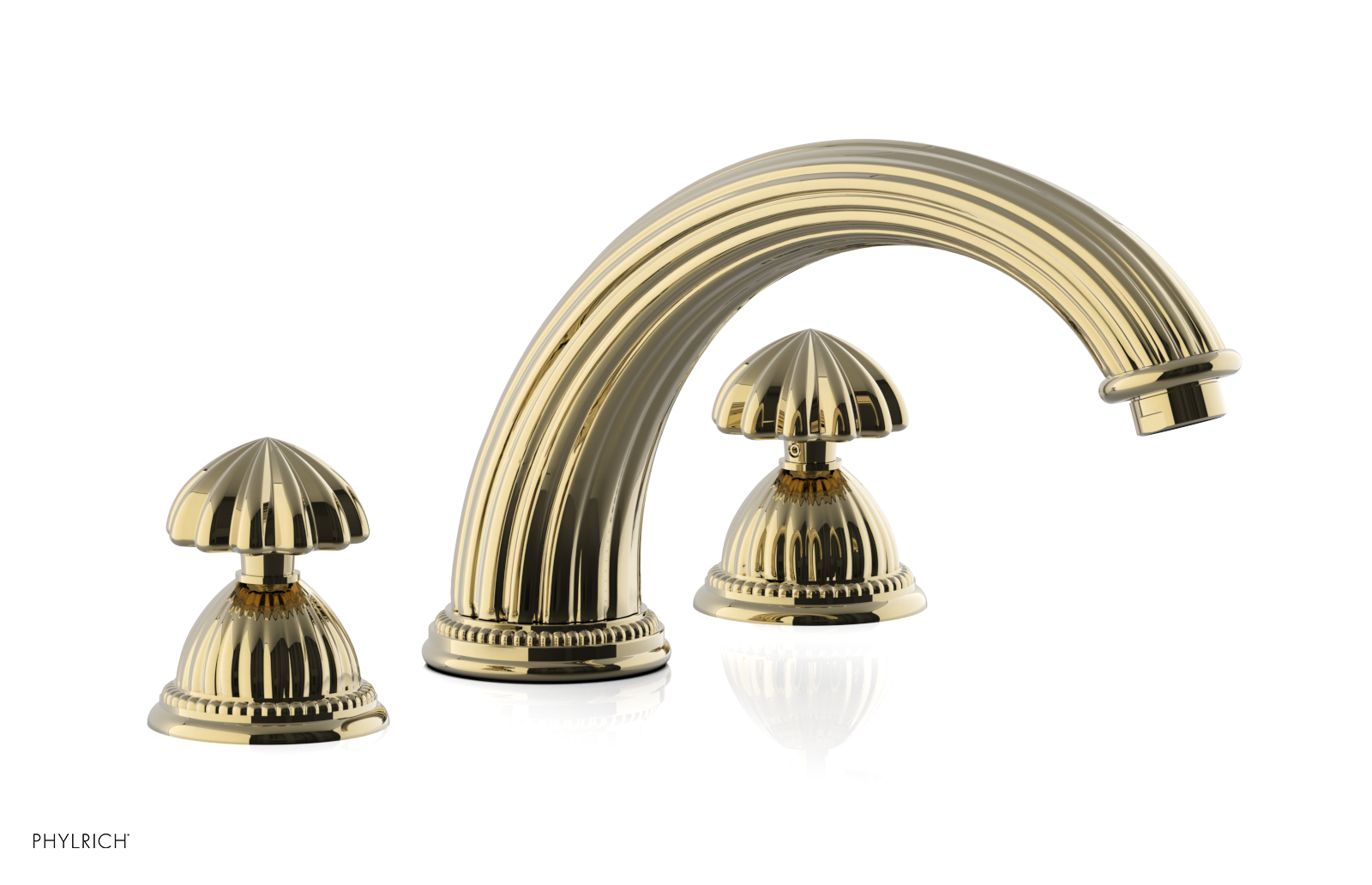 GEORGIAN & BARCELONA Deck Tub Set - Round Handles K1361P