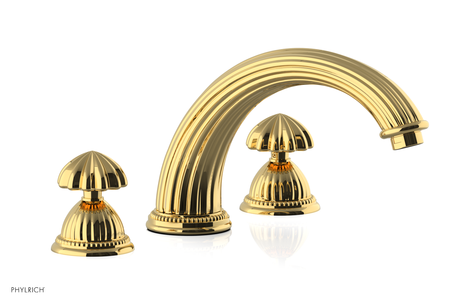 GEORGIAN & BARCELONA Deck Tub Set - Round Handles K1361P