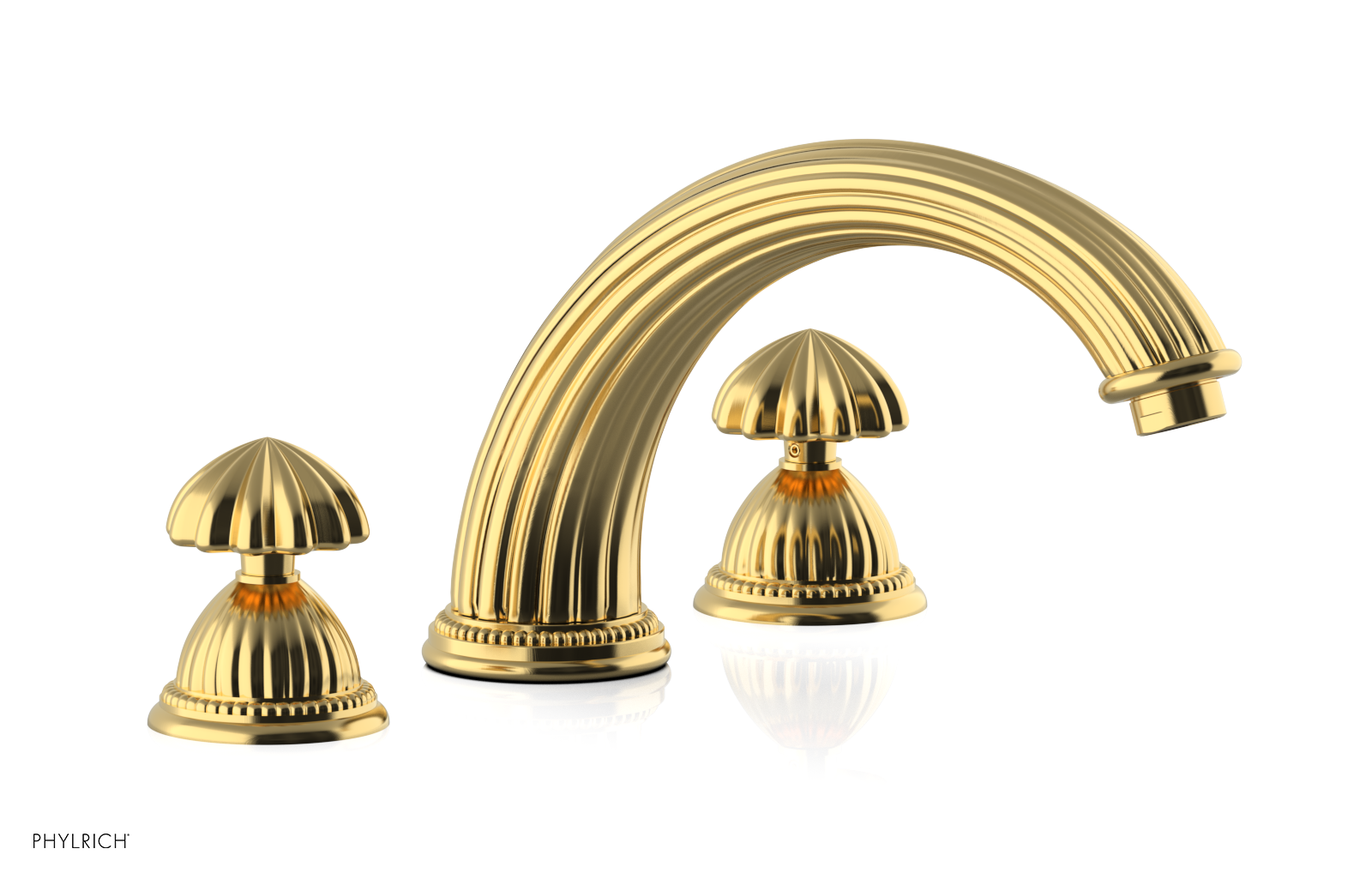 GEORGIAN & BARCELONA Deck Tub Set - Round Handles K1361P