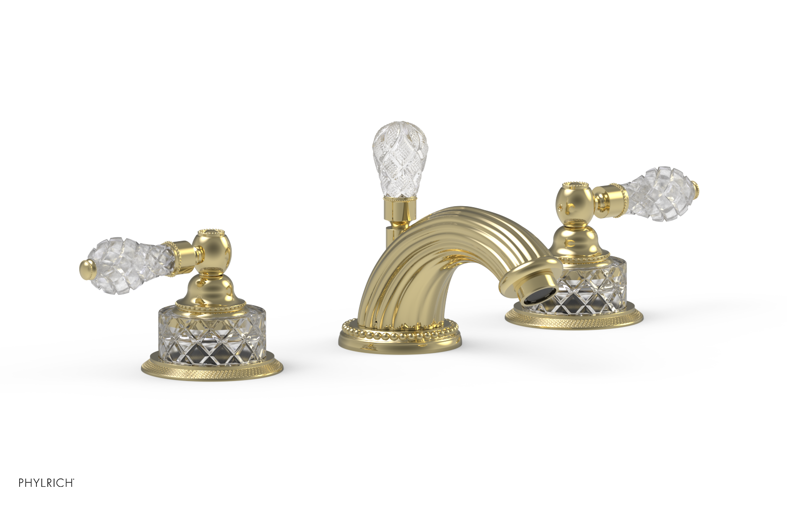 REGENT CUT CRYSTAL Widespread Faucet K181