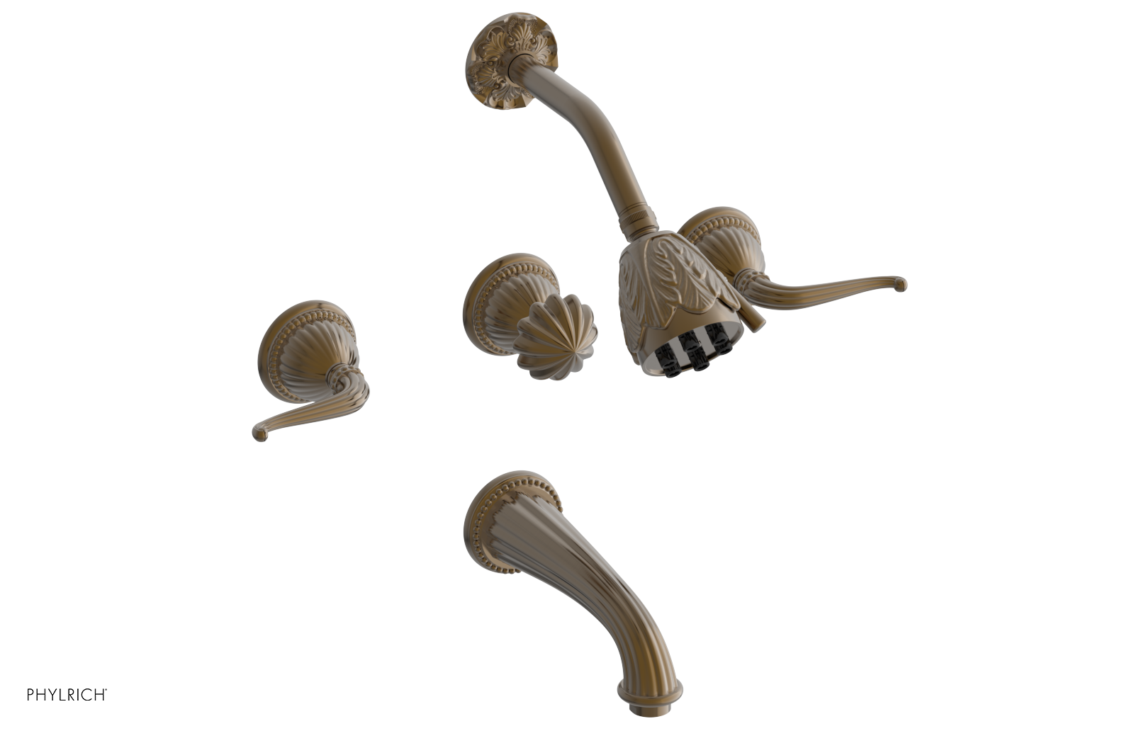 GEORGIAN & BARCELONA Three Handle Tub and Shower Set K2141