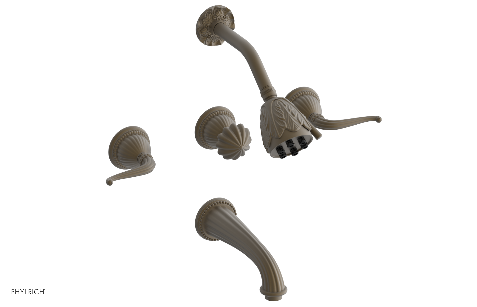 GEORGIAN & BARCELONA Three Handle Tub and Shower Set K2141