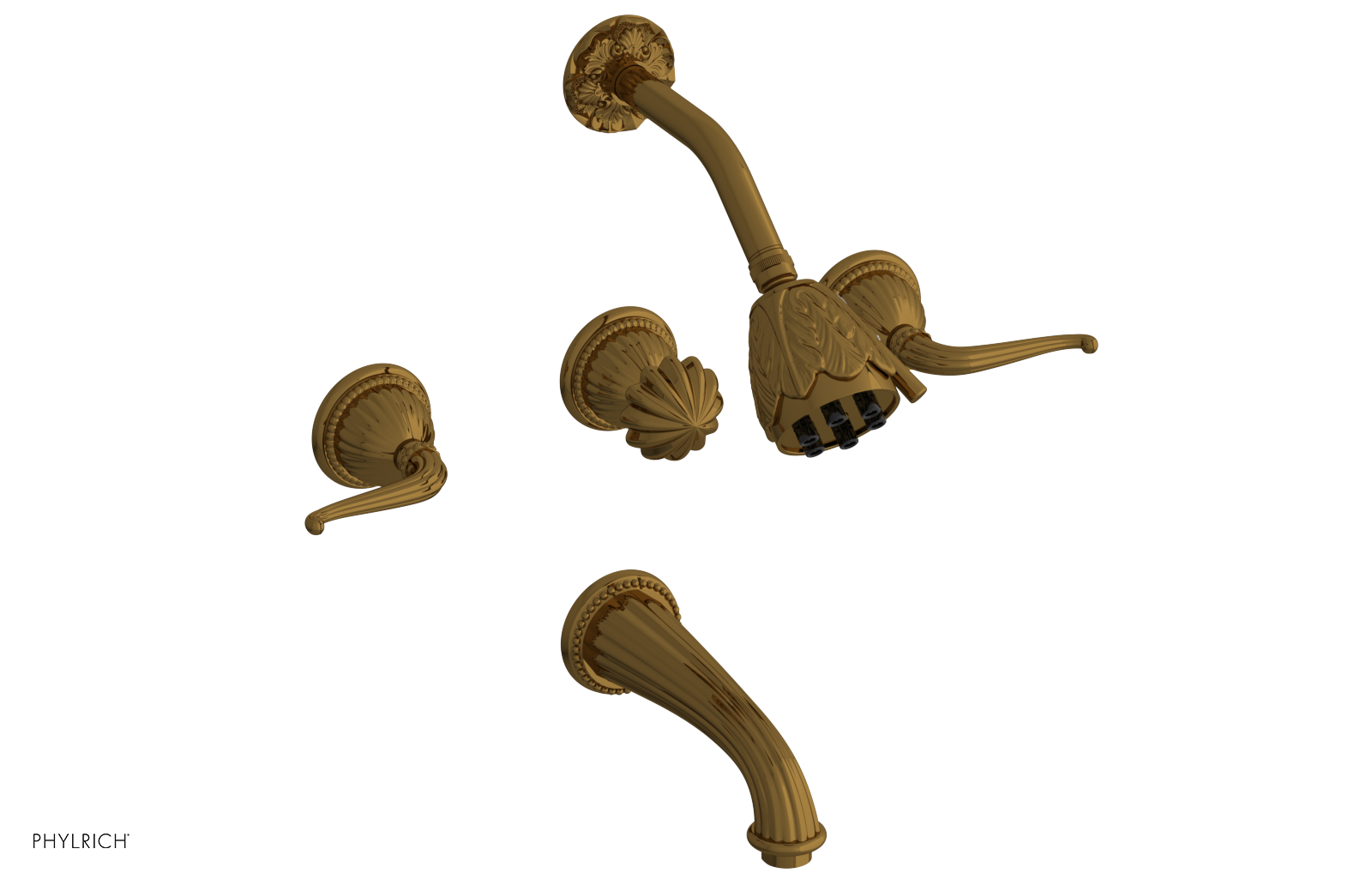 GEORGIAN & BARCELONA Three Handle Tub and Shower Set K2141
